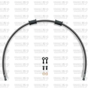 Víkendová Akce Hadice zadní brzdy Venhill POWERHOSEPLUS SUZ-11006RB-BK (1 hadice v sadě) černé hadice, černé koncovky