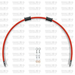 Finální Výprodej Hadice zadní brzdy Venhill POWERHOSEPLUS KAW-10021R-RD (1 hadice v sadě) červené hadice, chromové koncovky