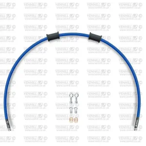 Hadice zadní brzdy Venhill POWERHOSEPLUS HON-4014R-SB (1 hadice v sadě) modré hadice, chromové koncovky Vrácení Zdarma