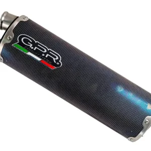 Akce Koncovka výfuku Slip-on GPR DUAL KTM.55.DUAL.PO Karbonový vzhled zahrnuje spojovací svod a odnímatelný dB killer