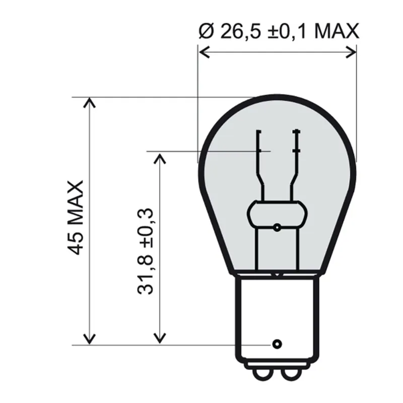 Přední světlo RMS 246510371 12V 21/5W, BAY15D červená Cenově Výhodný