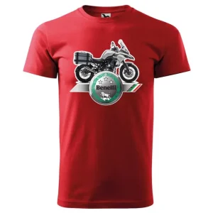 Pánské triko s motivem Benelli TRK 502 - Červené Nejlepší Volba
