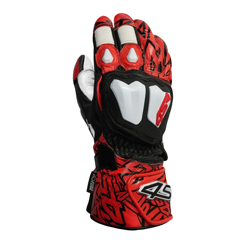 Super Cena Závodní rukavice na motorku 4SR RR Aramid Core Red