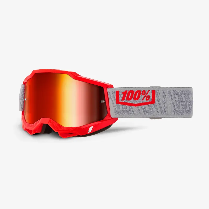100 PROCENT GOGLE ACCURI 2 GATORBACK - RED MIRROR LENS- KOLOR CZERWONY/SZARY- SZYBKA CZERWONE LUSTRO Objednat Nyní