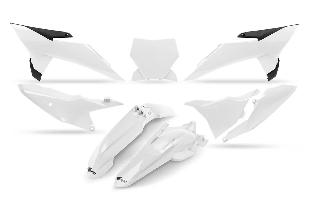 Novinka UFO 2025/11 SADA PLASTŮ S KRYTEM SVĚTLA KTM SX 85 '25-'26 BARVA BÍLÁ