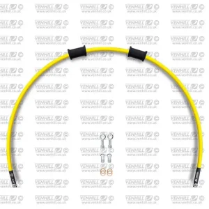 Akce Hadice zadní brzdy Venhill POWERHOSEPLUS CAG-1001R-YE (1 hadice v sadě) žluté hadice, chromové koncovky
