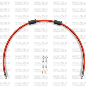 Akce Hadice zadní brzdy Venhill POWERHOSEPLUS GUZ-5001R-RD (1 hadice v sadě) červené hadice, chromové koncovky
